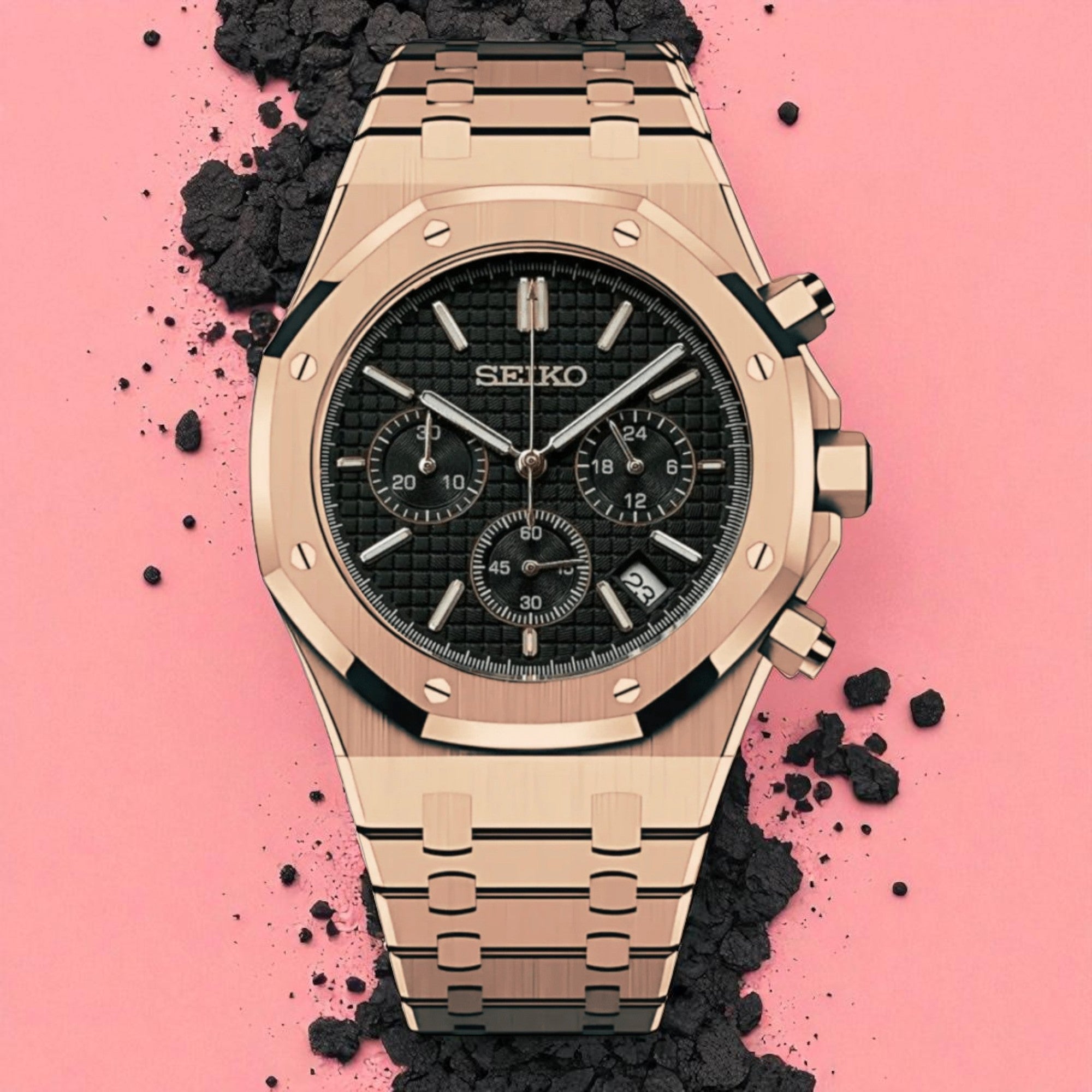 Royal Oak Chrono - Or Rose Noir