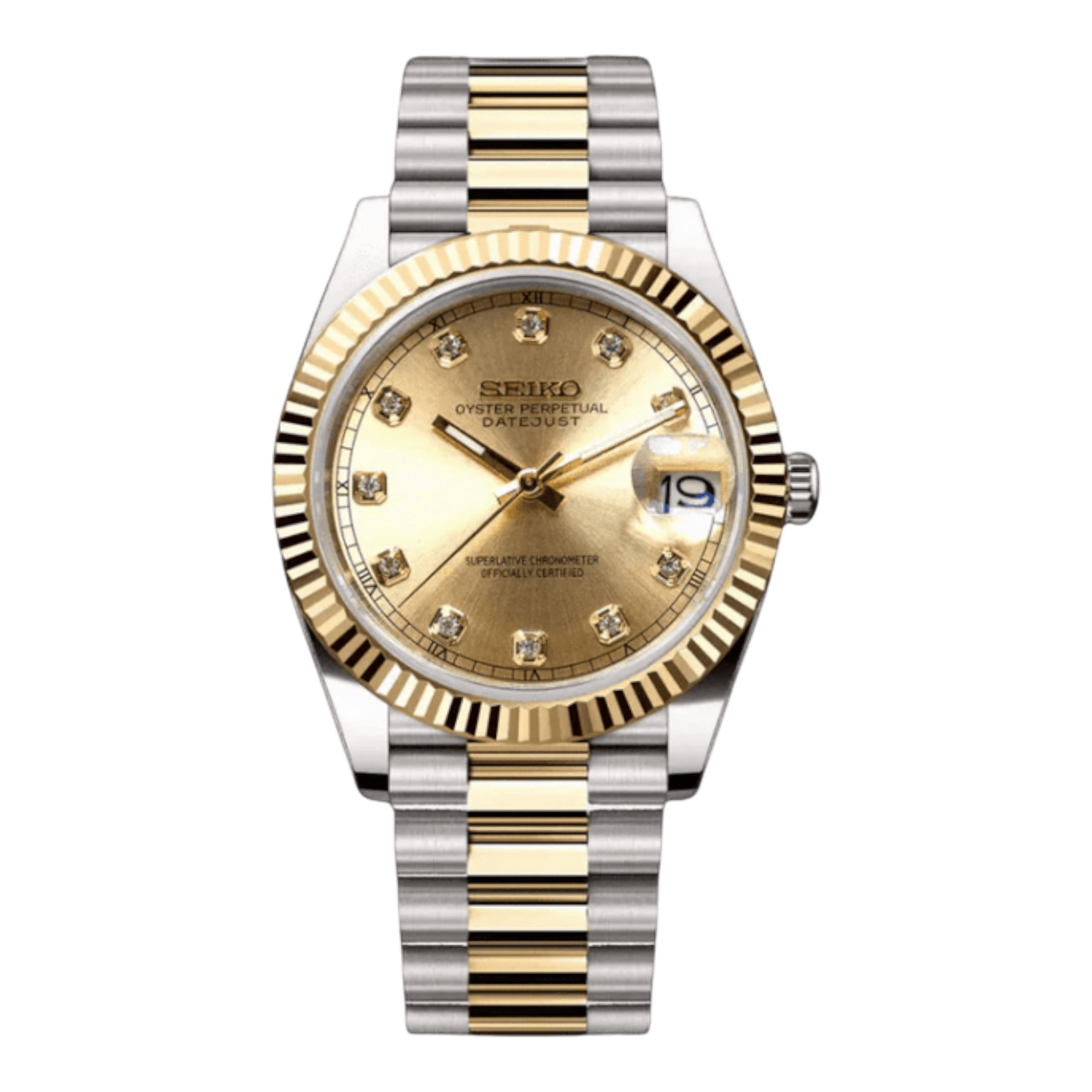 Datejust - Or Two Tone Gem Or