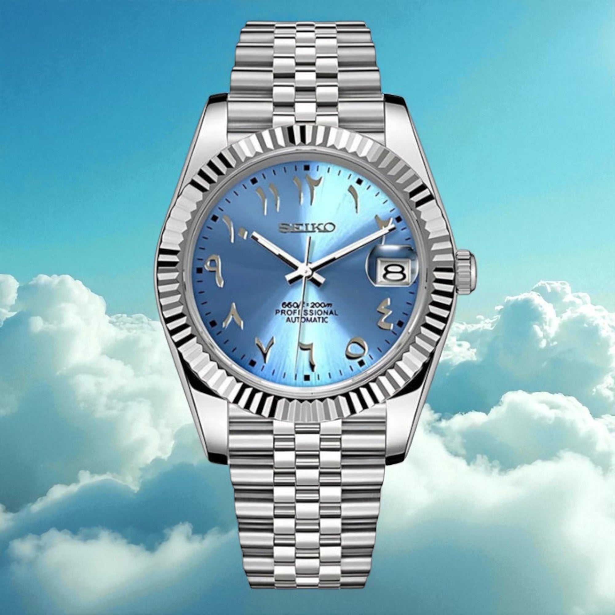 DateJust - Arabic Dial Bleu