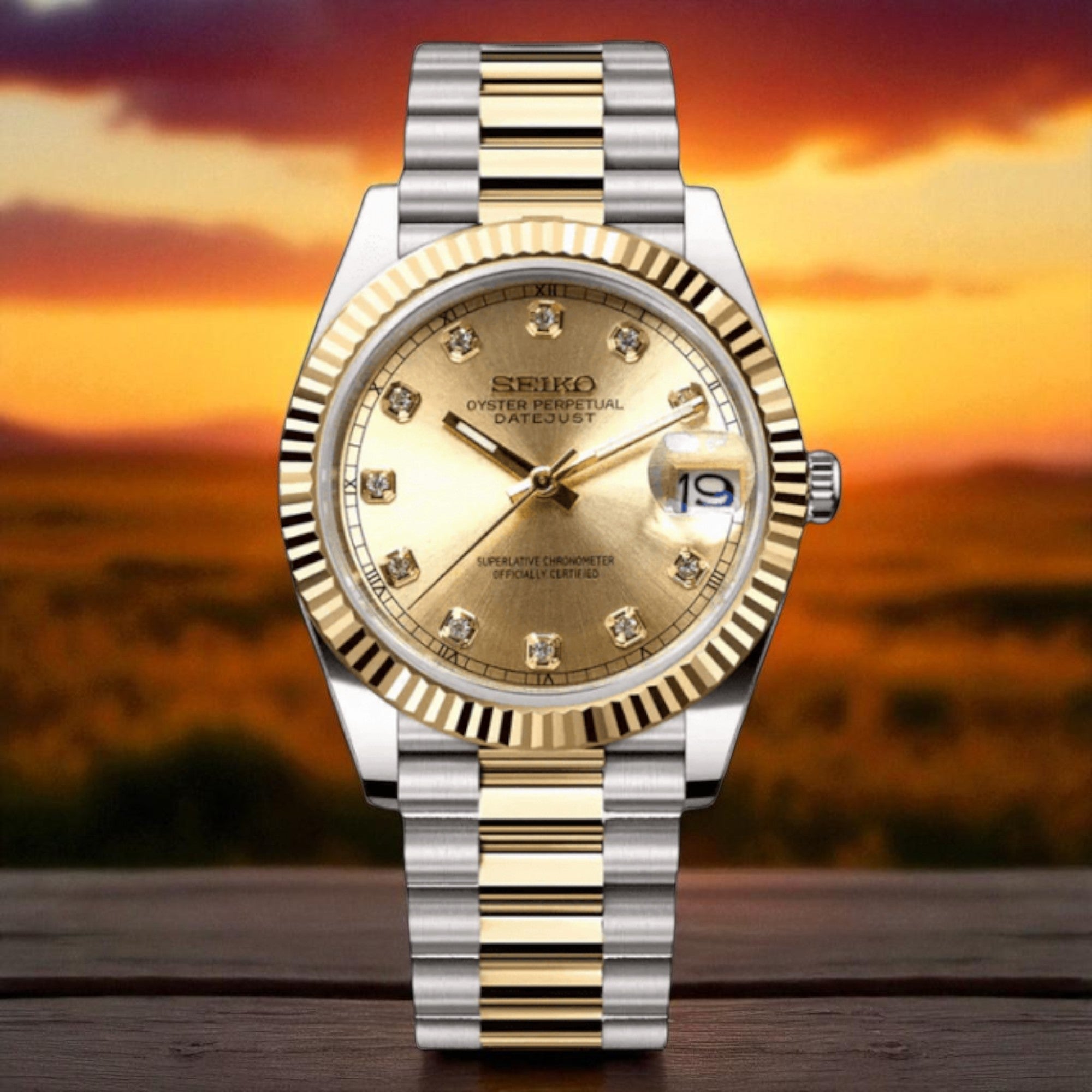 Datejust - Or Two Tone Gem Or