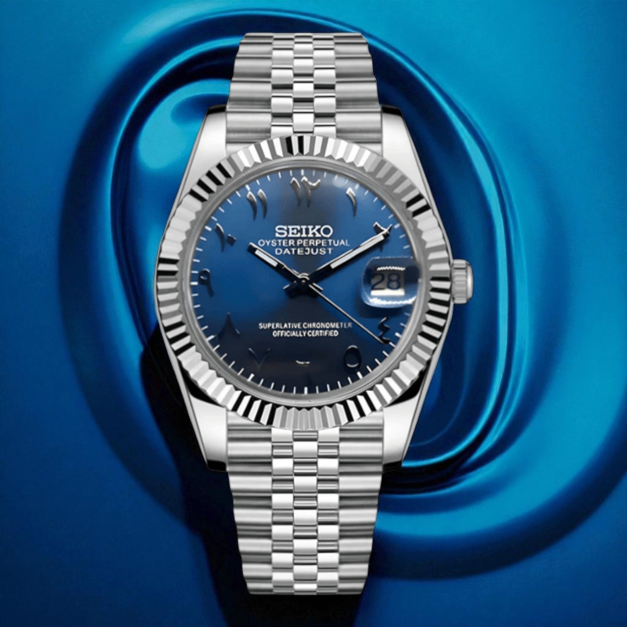 Datejust - Arabic Dial Bleu