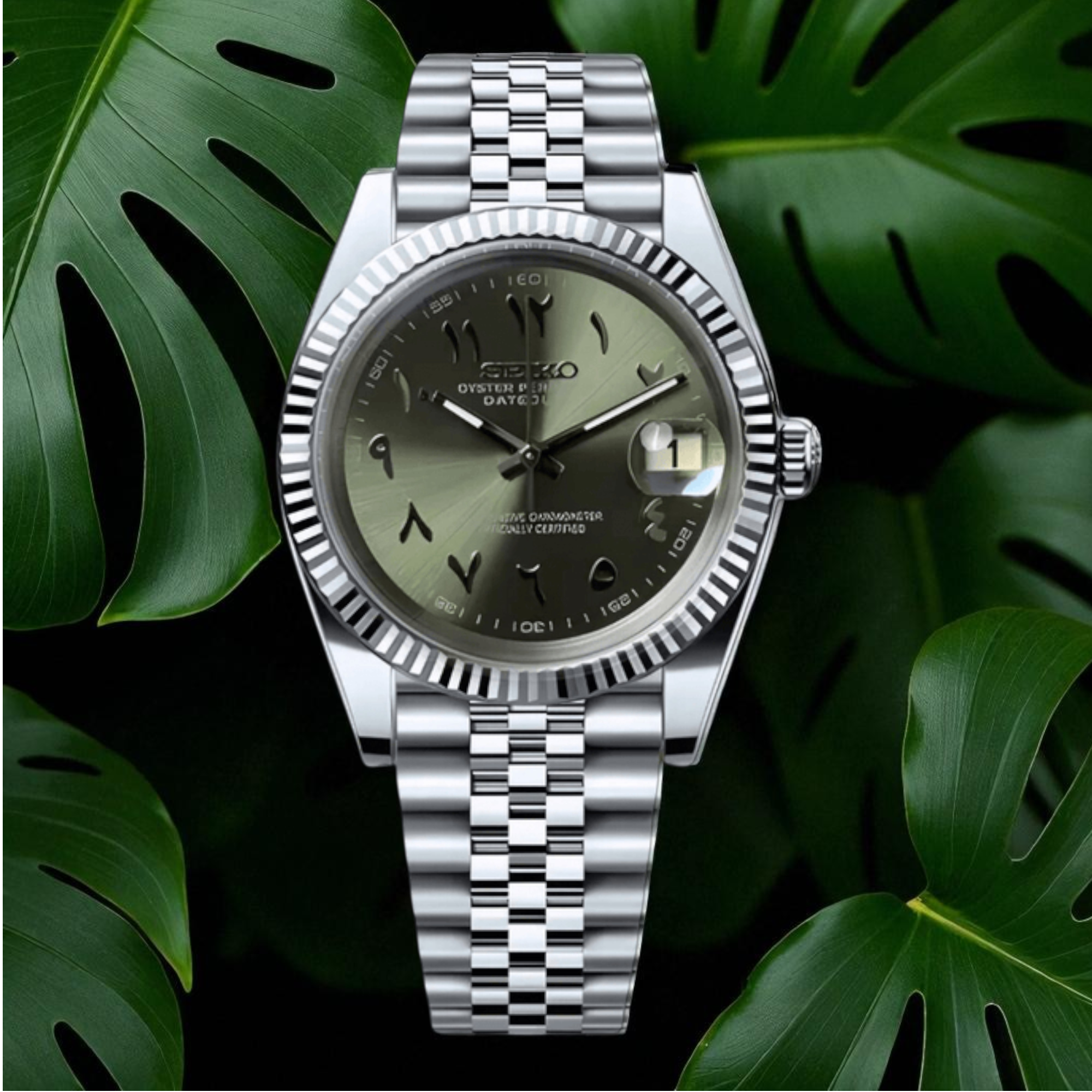 Datejust - Arabic Dial Vert Kaki