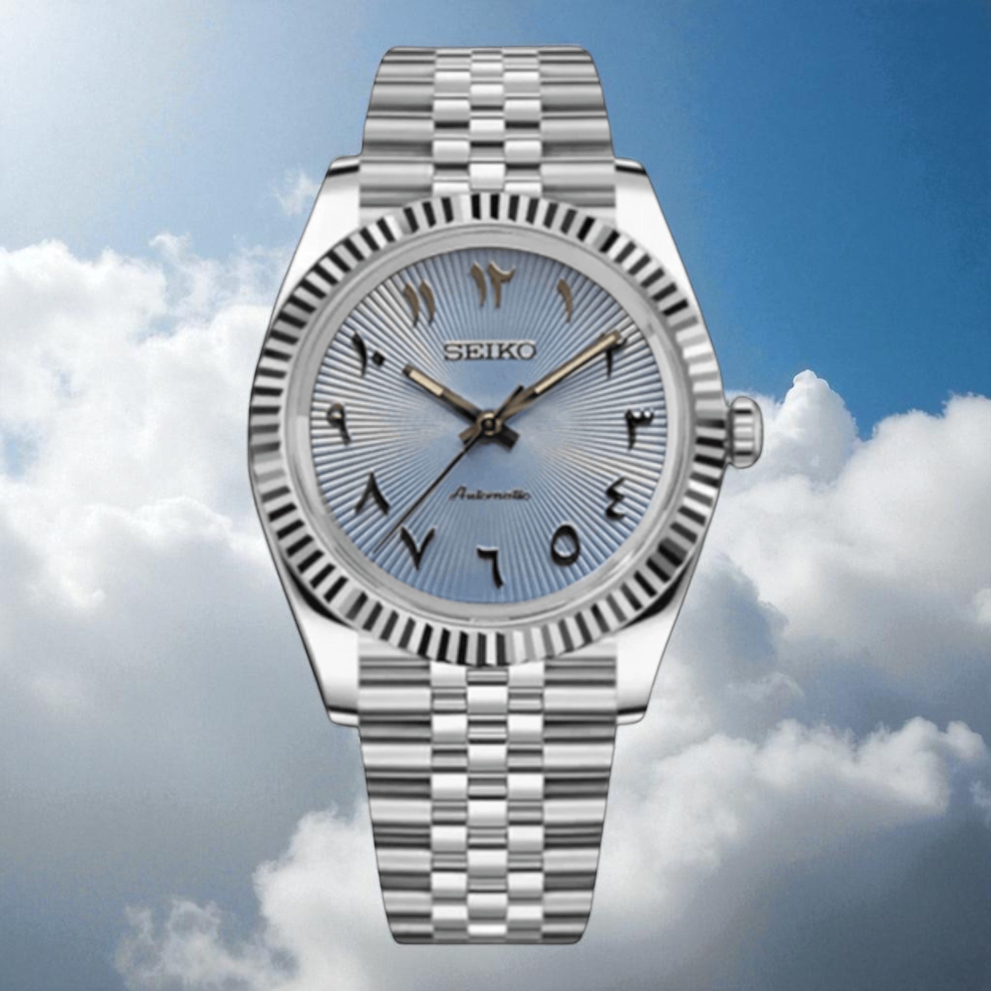 Datejust - Arabic Dial Bleu Clair