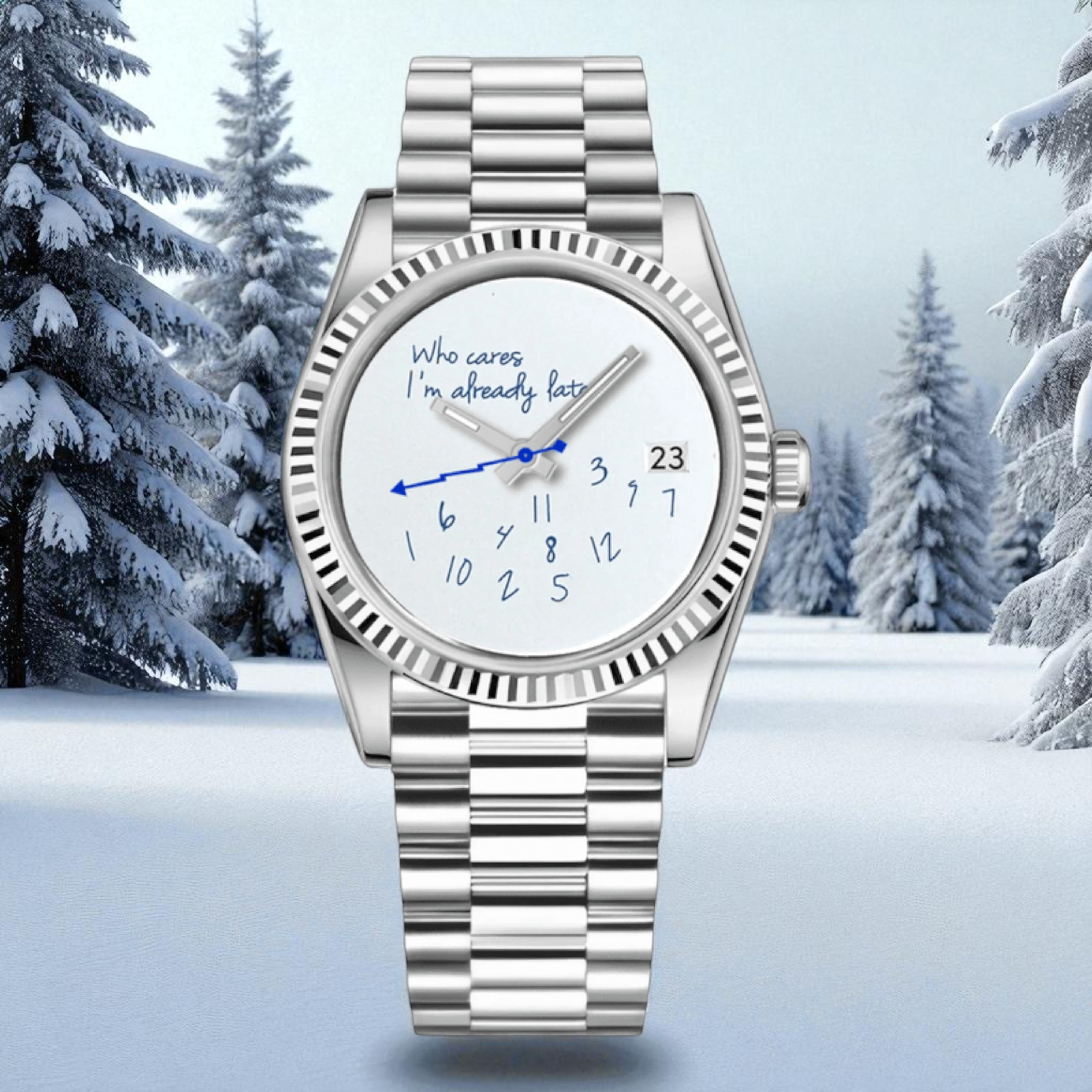 Datejust - Who Cares? Blanc