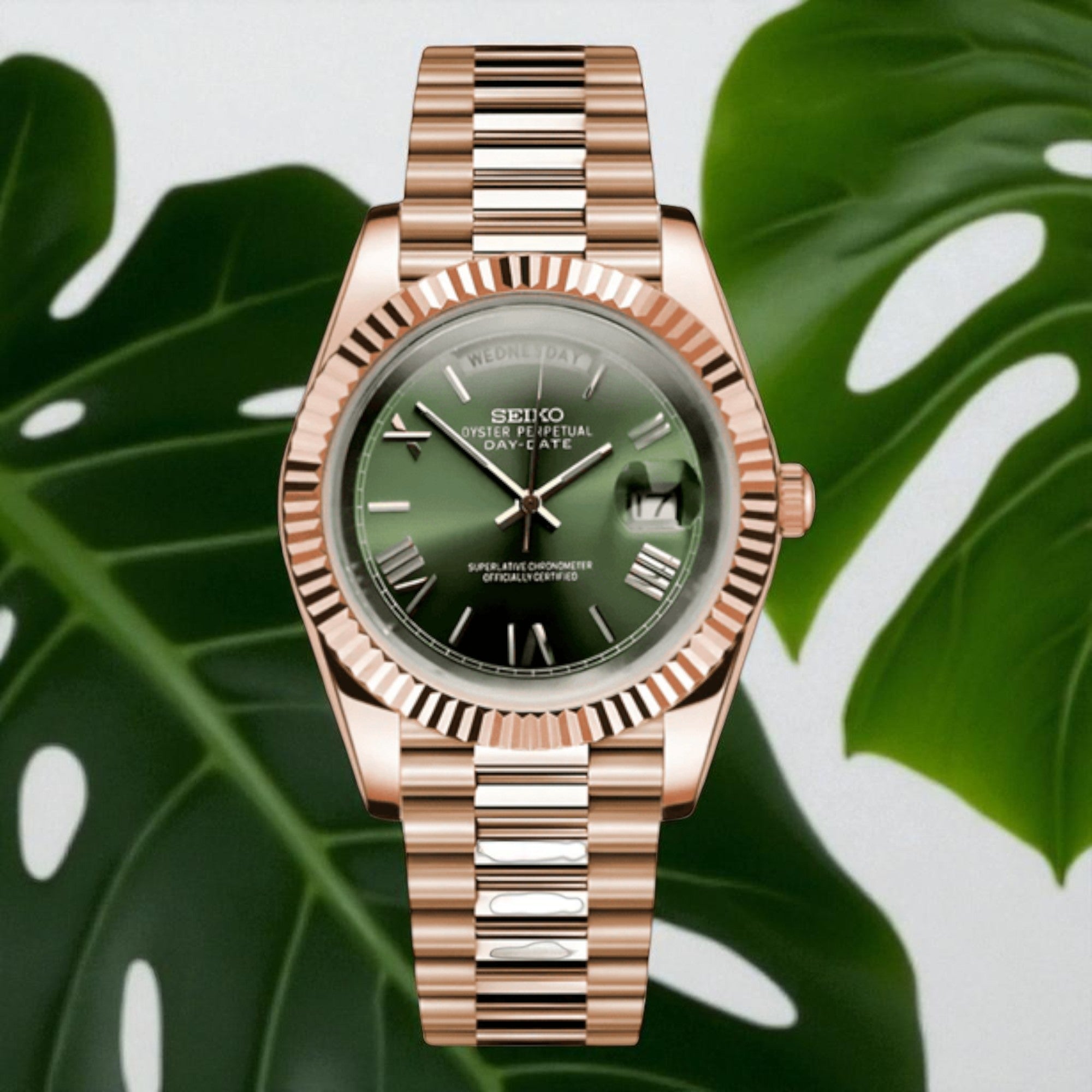 DayDate - Or Rose Vert Olive
