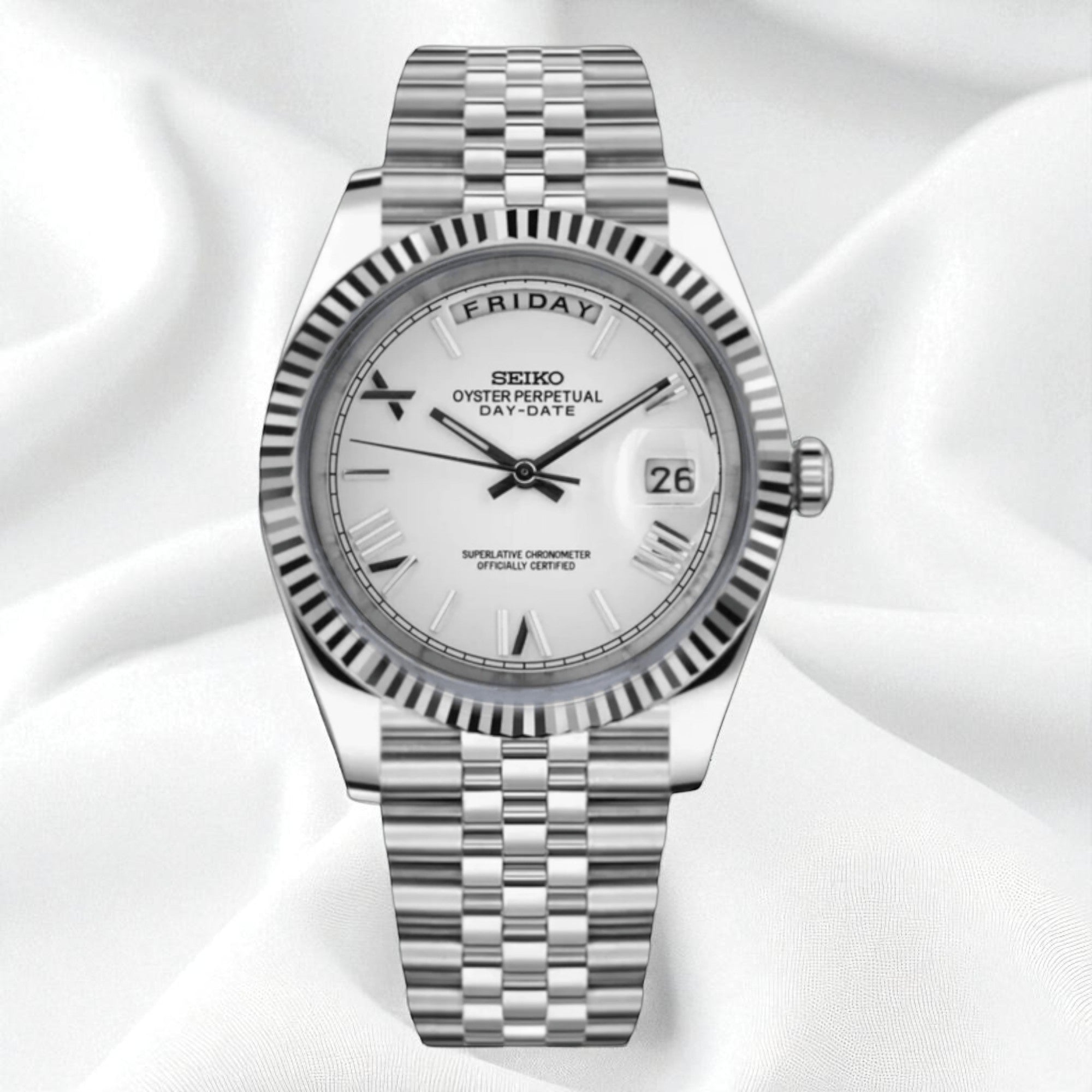 DayDate - Blanc Chiffres Romains