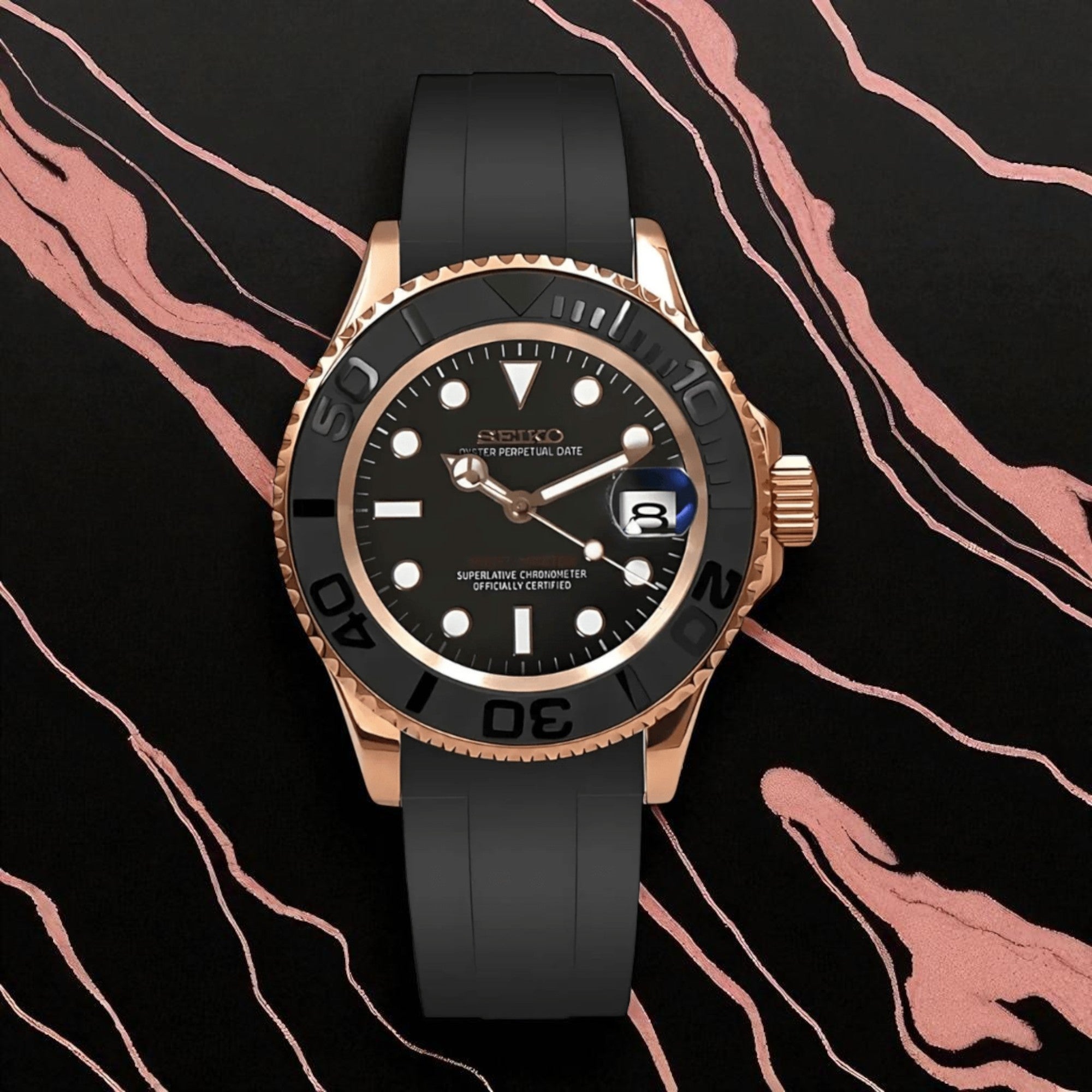 YachtMaster - Or Rose Noir