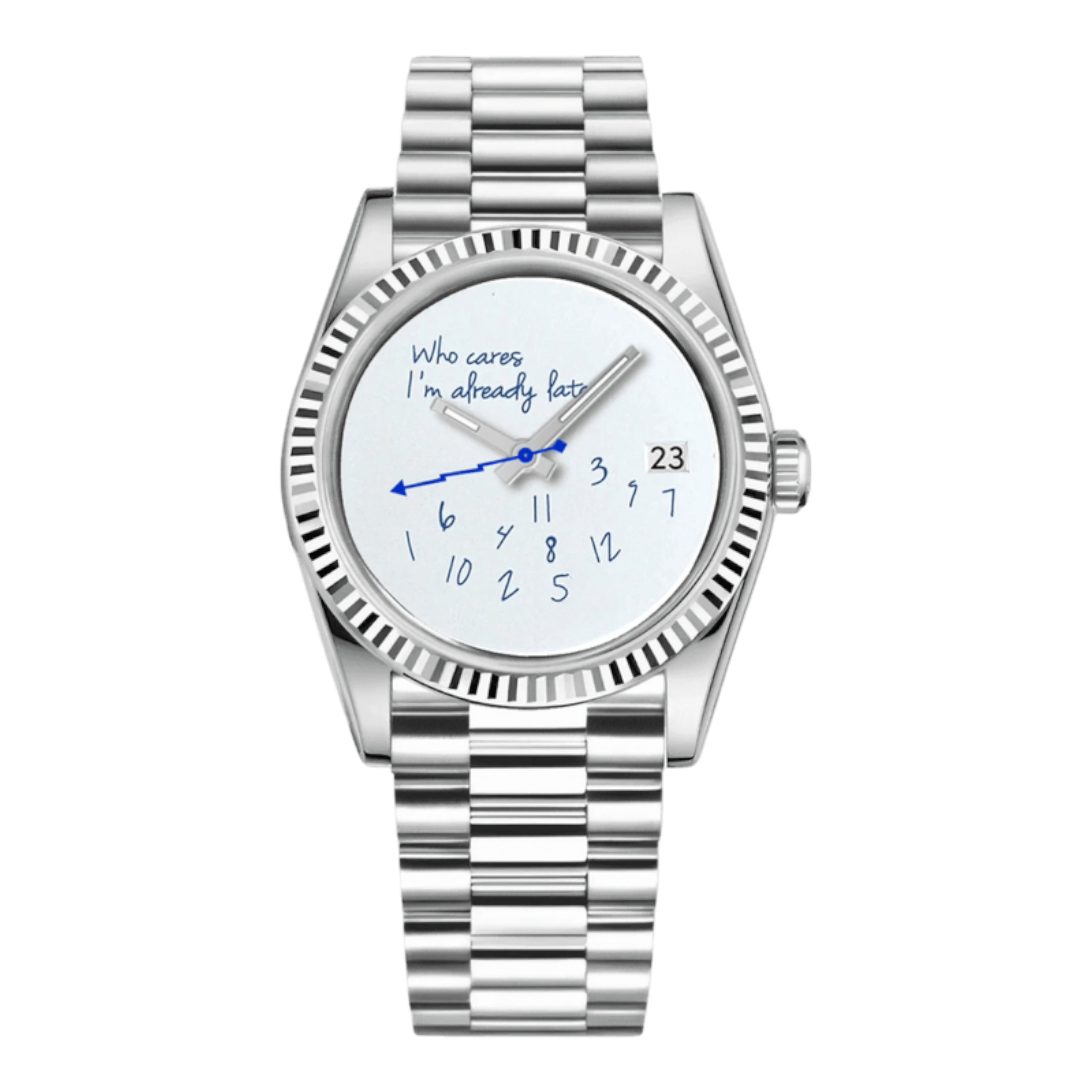 Datejust - Who Cares? Blanc