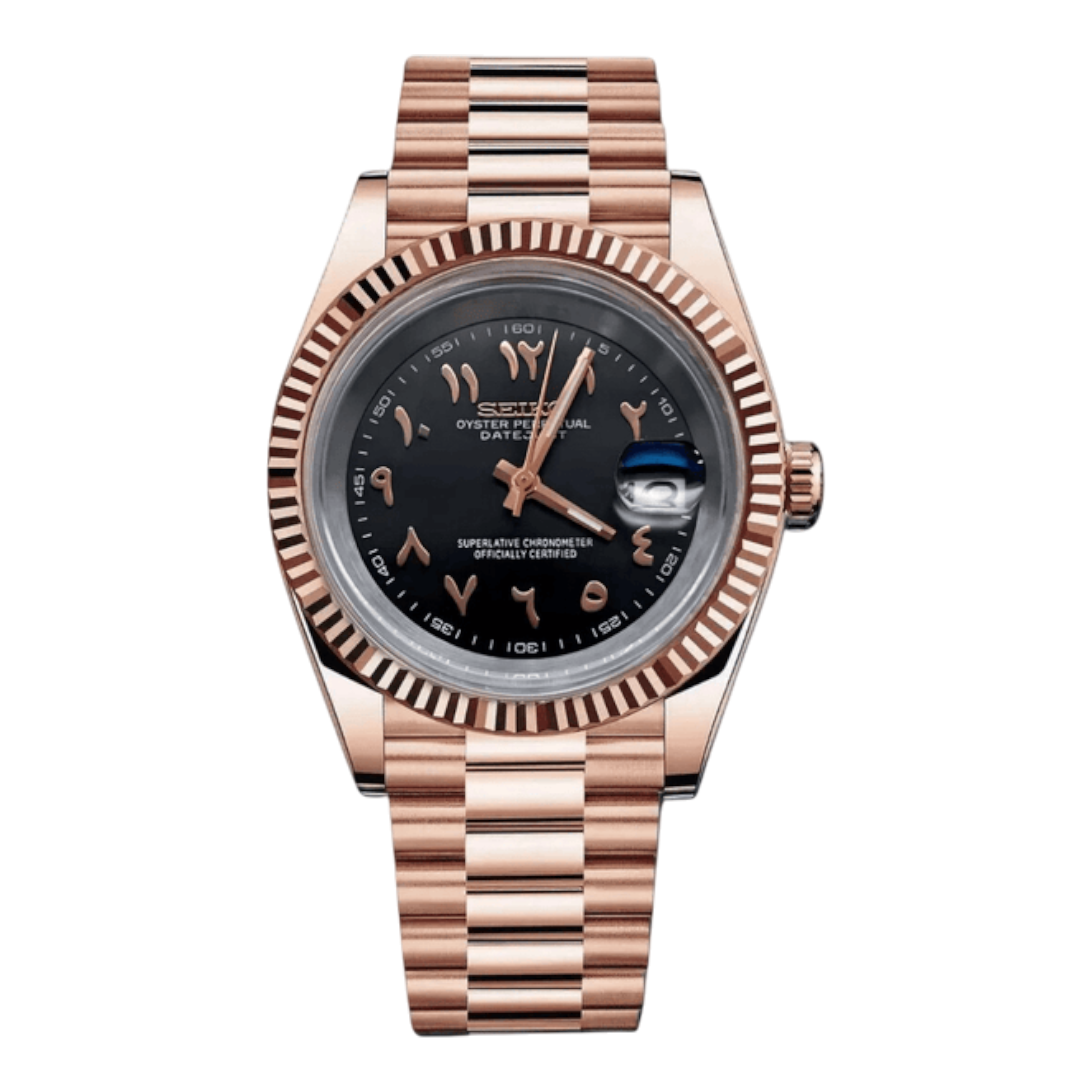 DayDate - Or Rose Arabic Dial Noir