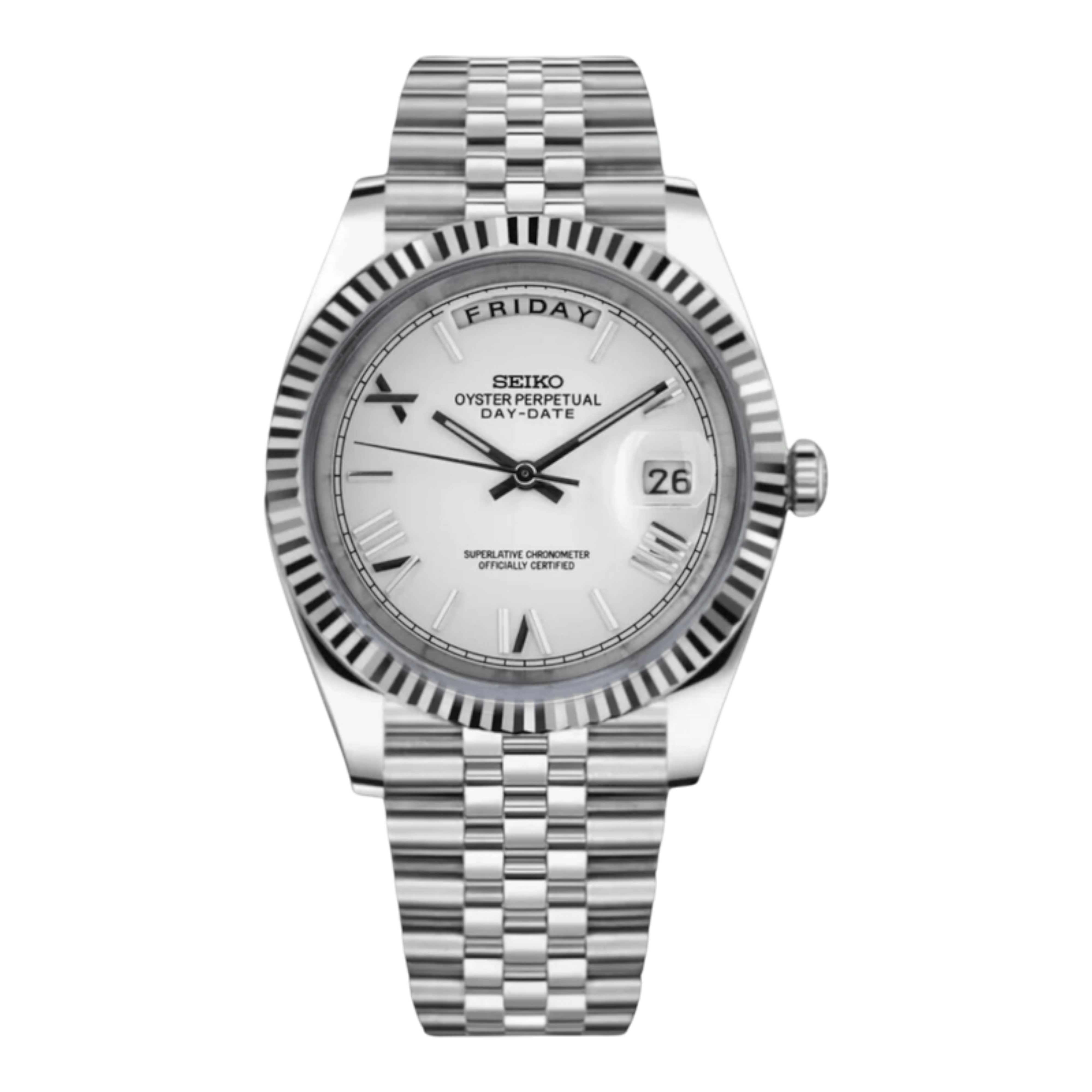 DayDate - Blanc Chiffres Romains